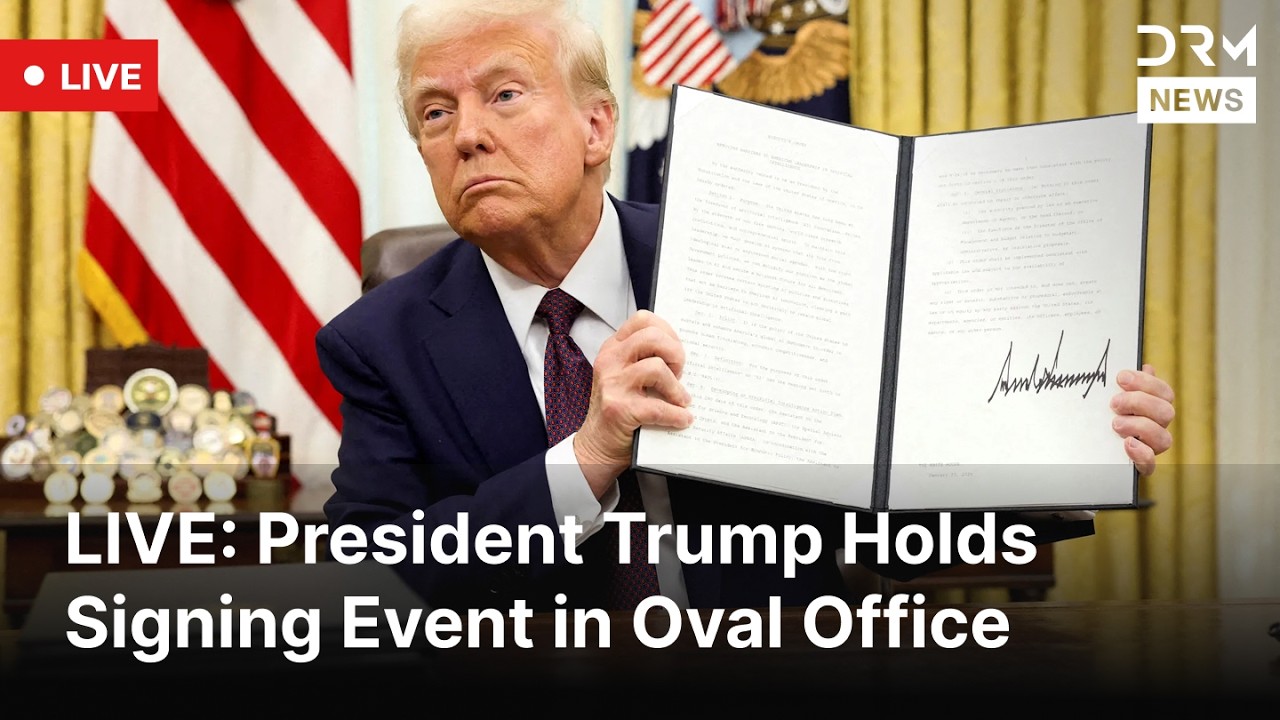 LIVE: President Trump Holds Signing Event in Oval Office | DRM News | AC1F