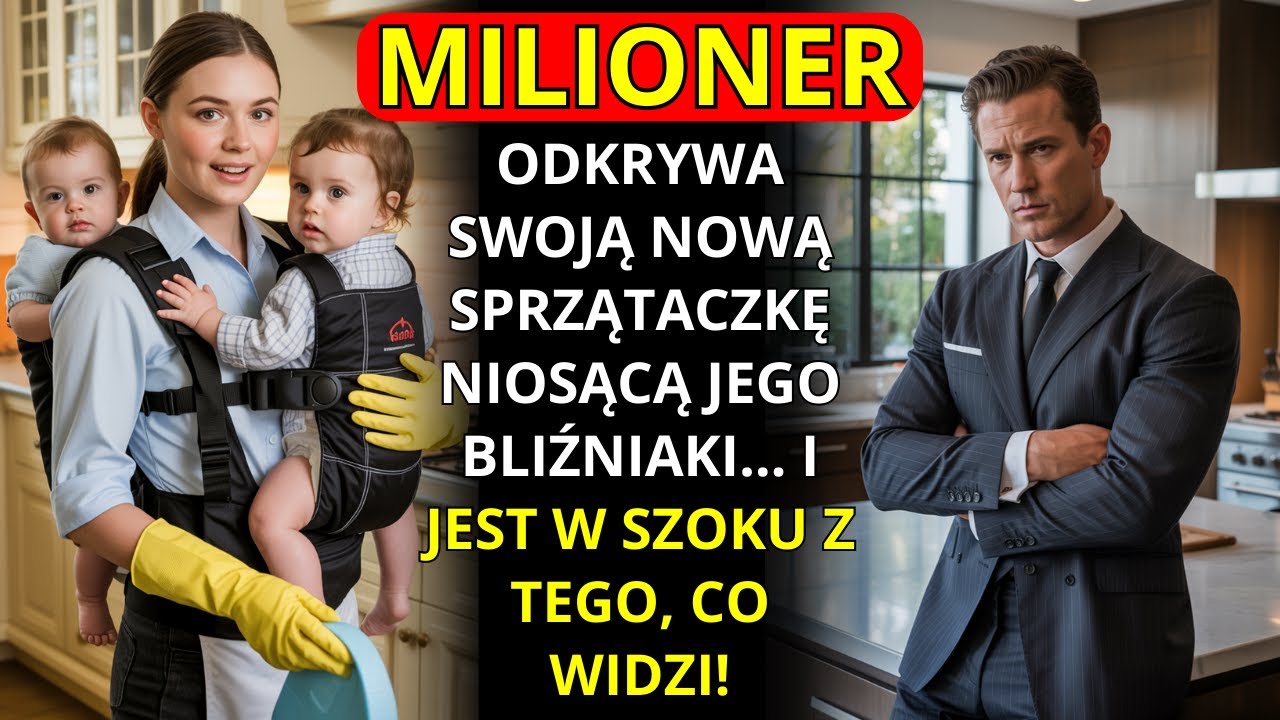 MILIONER ODKRYWA SWOJĄ NOWĄ SPRZĄTACZKĘ NIOSĄCĄ JEGO BLIŹNIAKI... I JEST W SZOKU Z TEGO, CO WIDZI!
