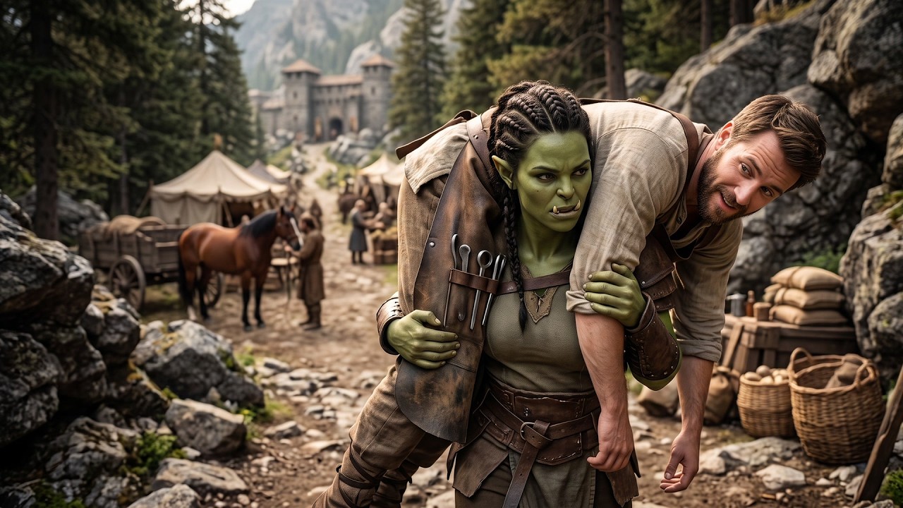 The Orc Warrior Threw Him Over Her Shoulder And Said, You Are My Husband Now, Whether You Like It