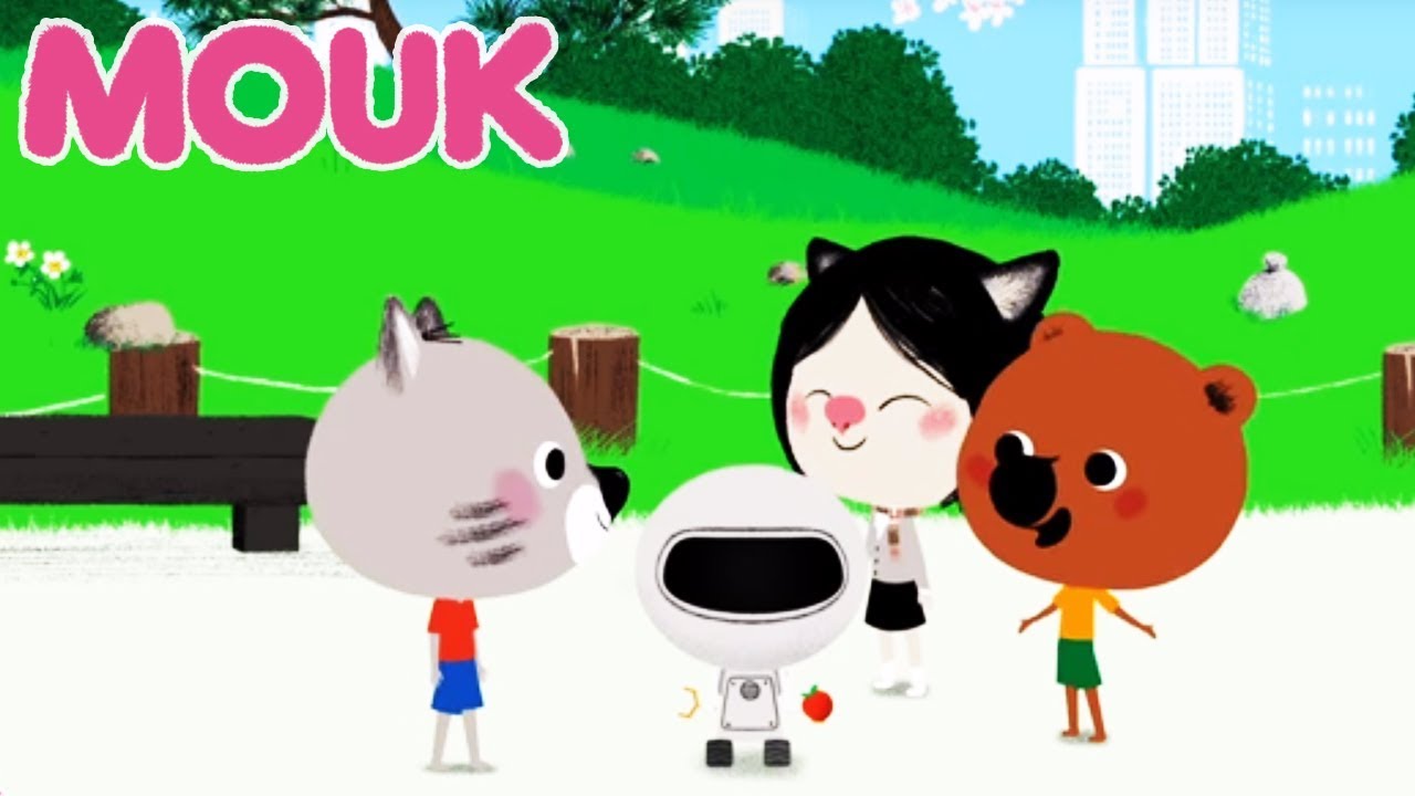 Mouk - The Runaway robot and the Giant drawings  | Cartoon for kids