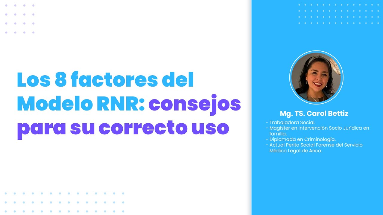 Los 8 factores del Modelo RNR: consejos para su correcto uso