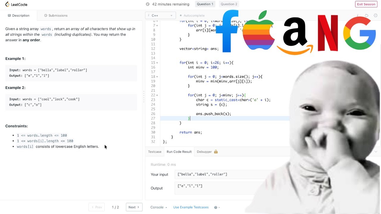 Coding everyday to break into FAANG (16 years old btw)