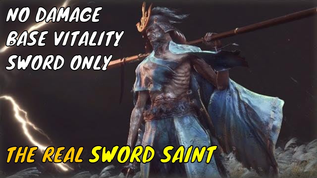 Inner Isshin - No Damage | Perfect Bullet Parry | Base Vitality | Sword Only - Gauntlets of Strength