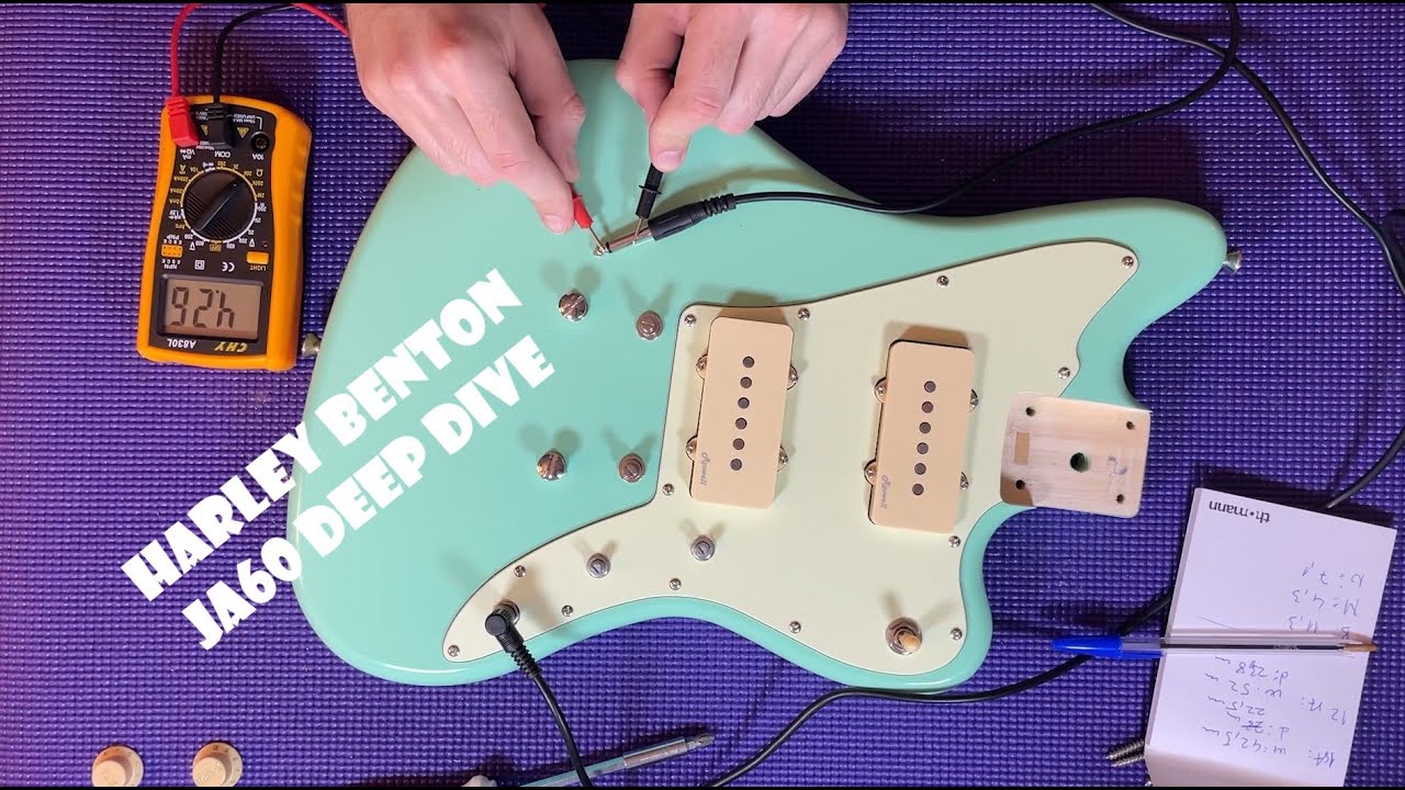 Harley Benton JA-60CC Seafoam Green - Deep Dive & Measurements - Video No. 2