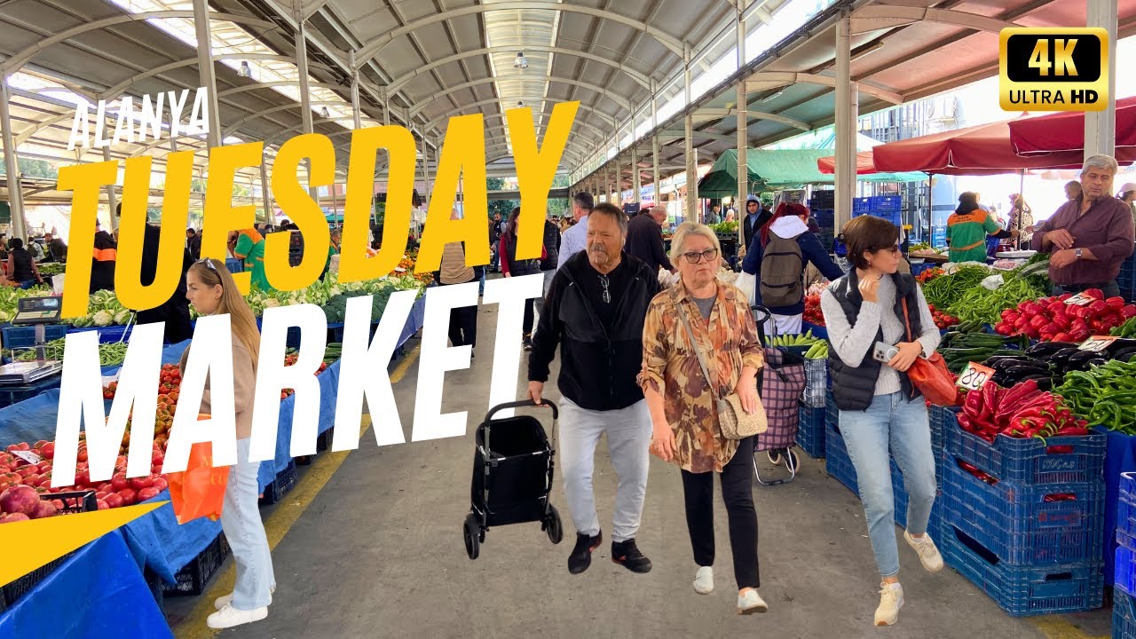 Alanya Tuesday Market | The Best Market in Alanya! | Walking Tour | February 2025