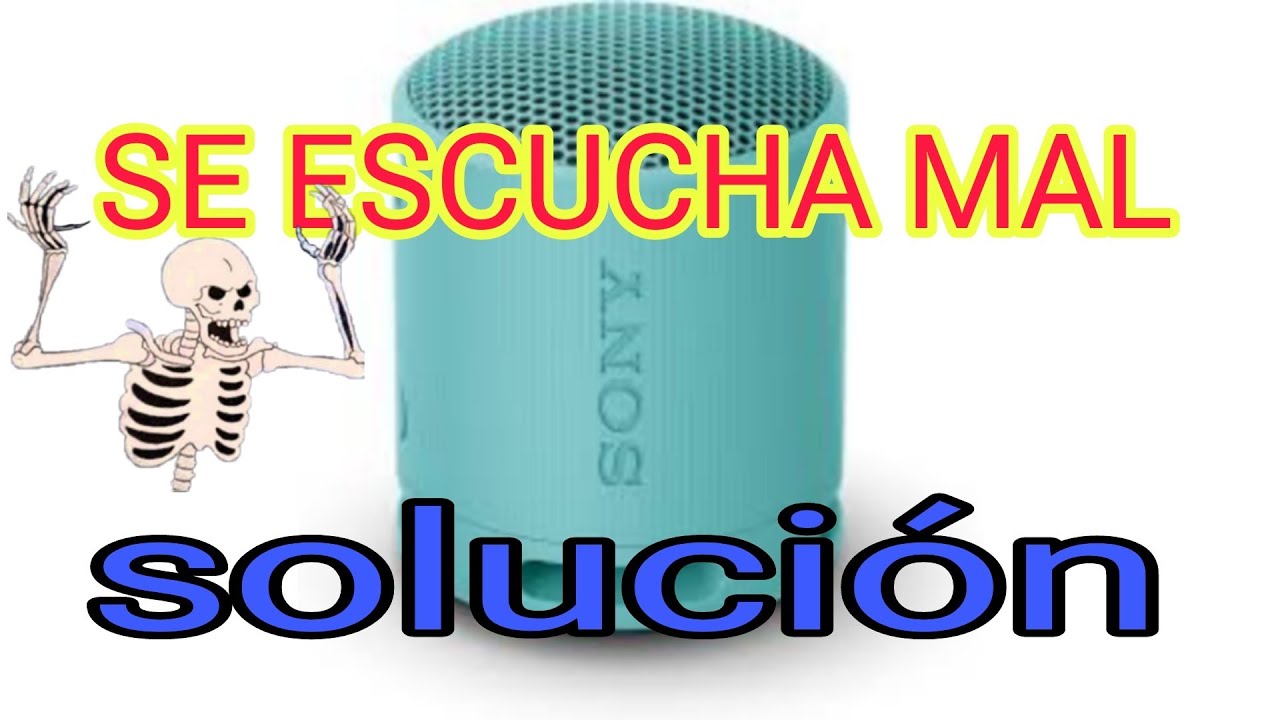 Reparación sony srs xb100 se escucha mal.