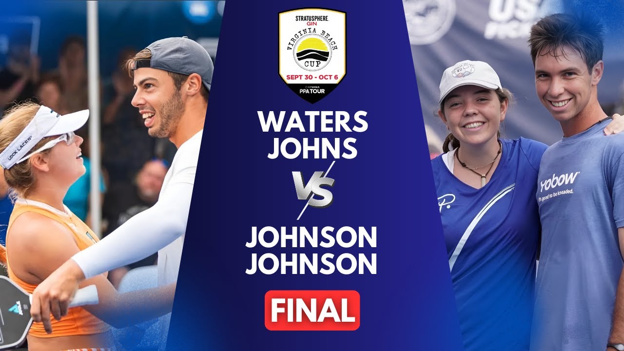 FINAL Stratusphere Gin Virginia Beach Cup  | Waters/Johns vs Johnson/Johnson | Pickleball PPA TOUR