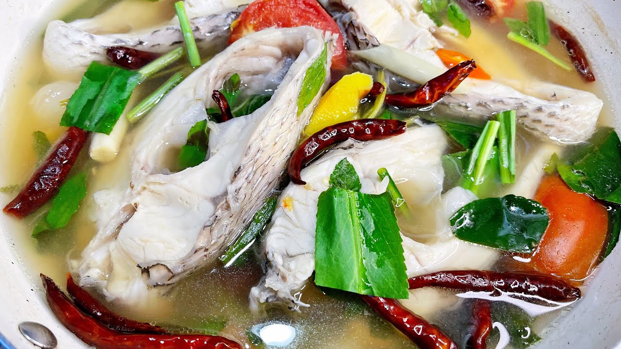 Authentic Thai Recipes - How To Make Thai Fish soup recipe (Tom Yum) / Thai Food