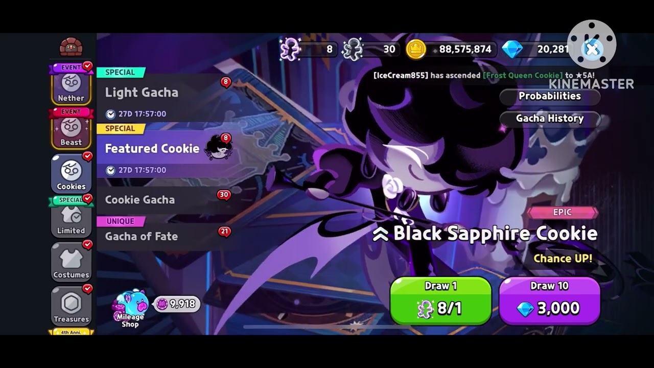 Cookie Run Kingdom: Black Sapphire Cookie’s Gacha Theme soundtrack (OST)