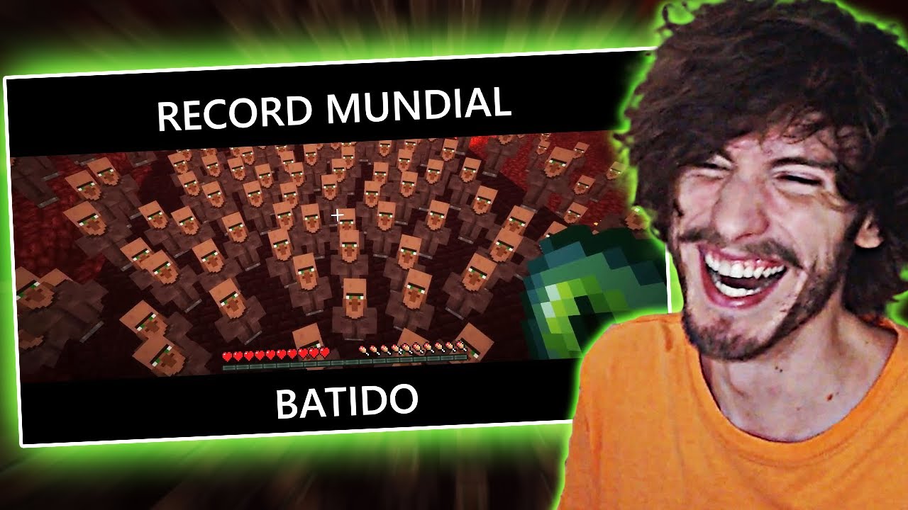 ZEREI O MINECRAFT COM UM EXERCITO DE ALDEÕES ESCRAVIZADOS! l SPEEDRUN l Grox (DUBLADO PT-BR) | React
