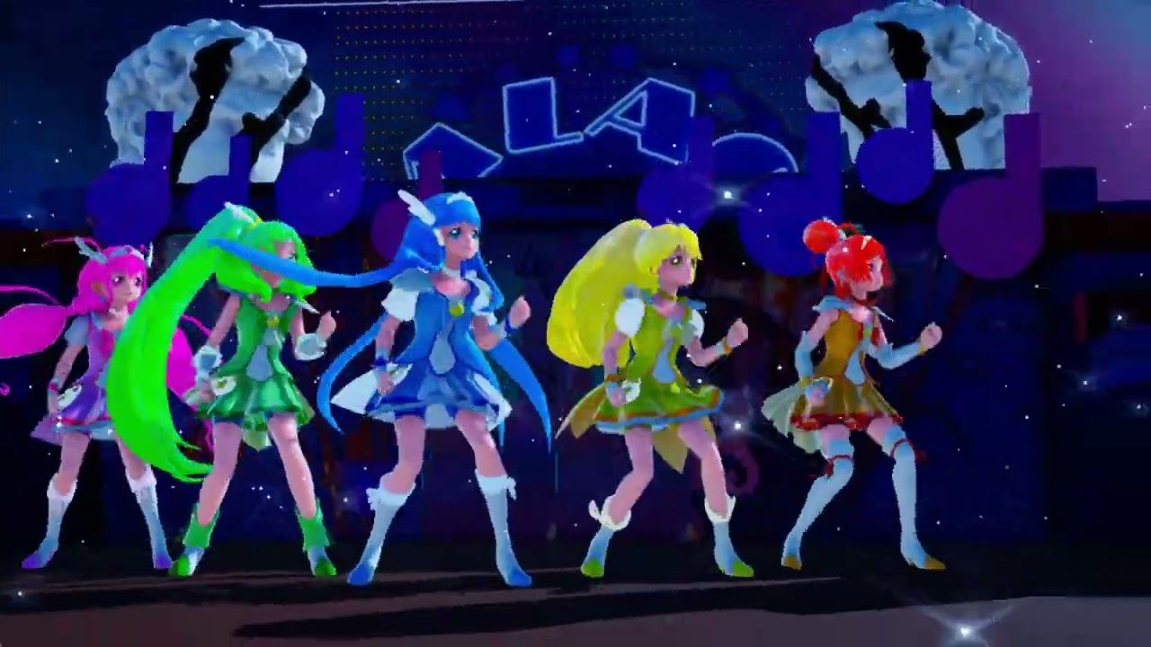 [MMD Precure] Cure Happy.Cure Sunny.Cure Peach.Cure March.Cure Beauty - Voltage / ITZY