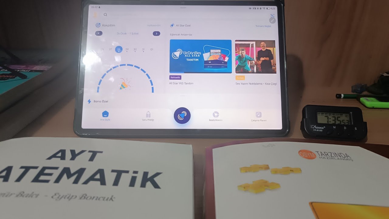 +7.30 saat | tyt tekrarına başlansınnn 