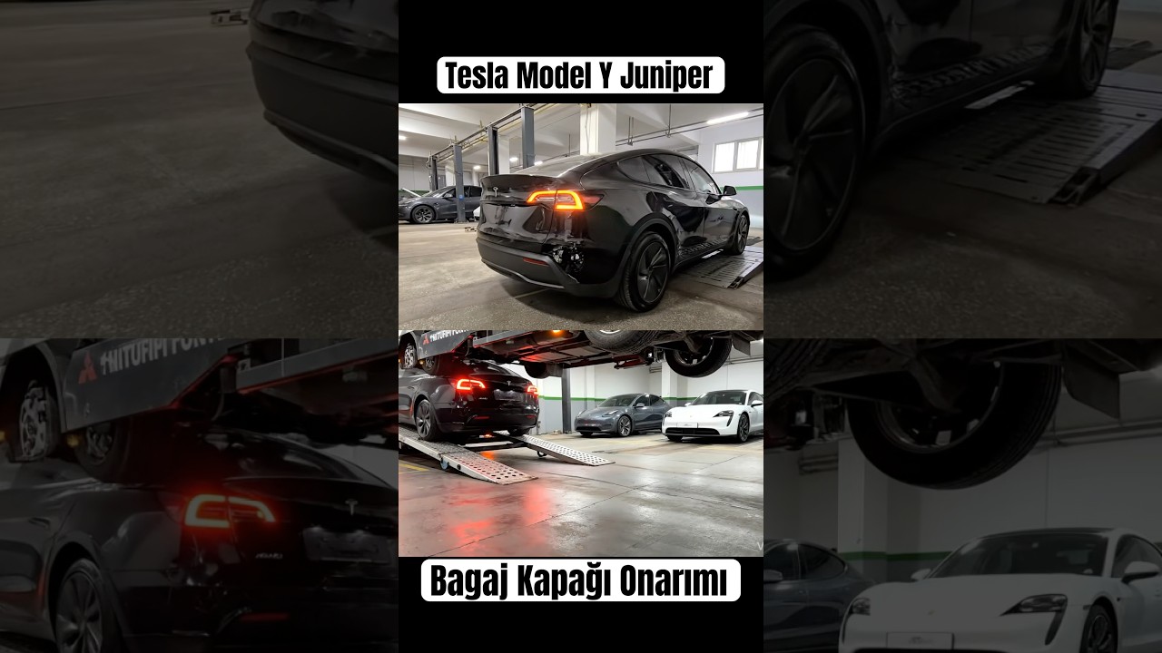 Yeni Tesla Model Y Juniper | Bagaj Kapağı Hasar Onarımı ⚡️ 