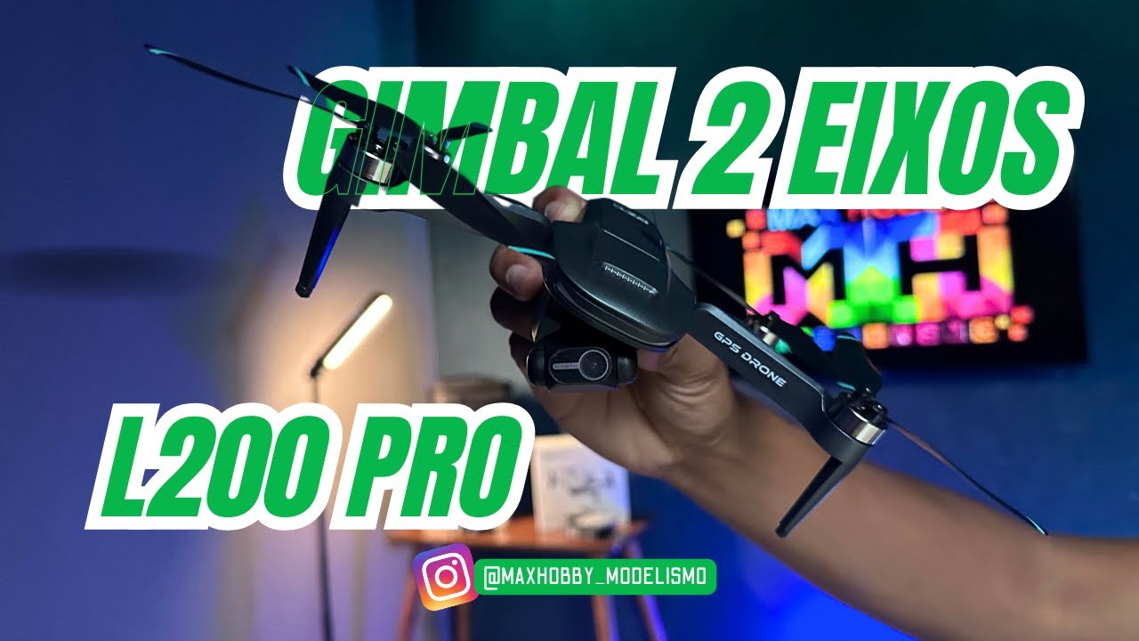 O MELHOR DRONE BARATO PRA COMPRAR EM 2024 | L200 PRO 2 eixos