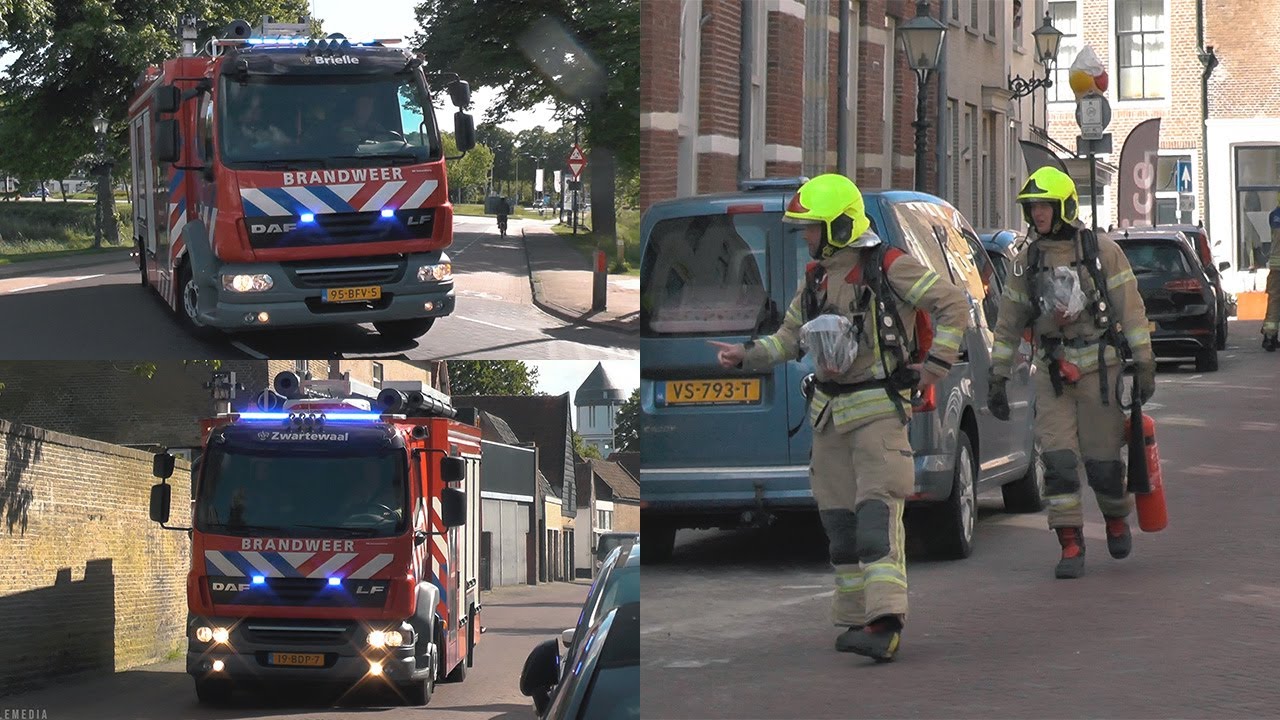 Brandweer Brielle & Zwartewaal met spoed naar brand in Brielle