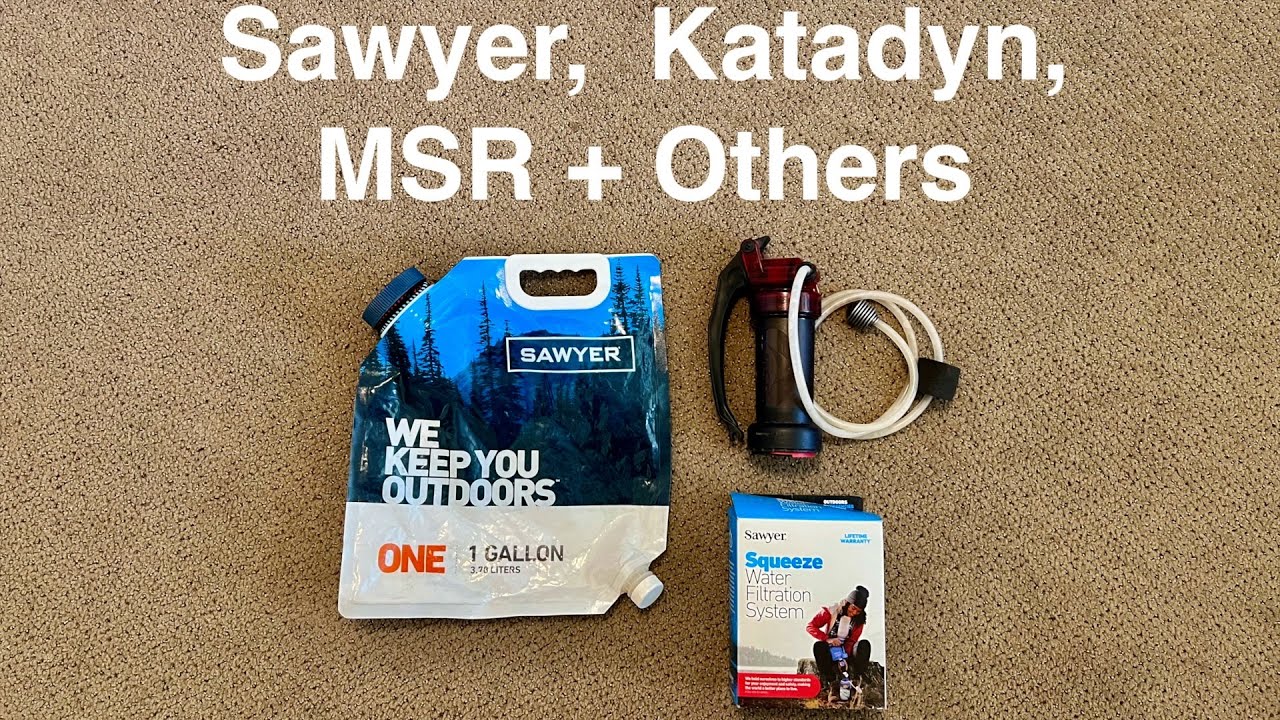 Backpacking WATER FILTERS, Katadyn, Sawyer, MSR and Others