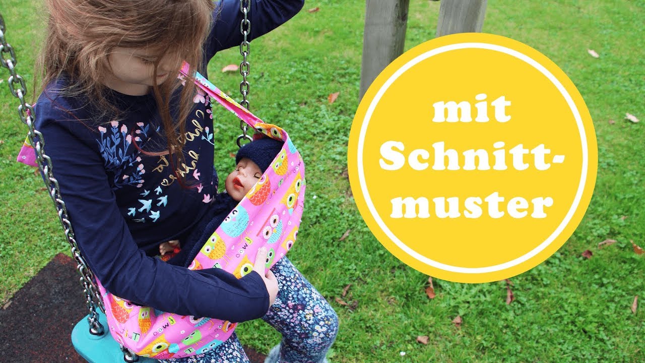 Puppentrage Püppi nähen für Baby Born und andere Babypuppen | mit Schnittmuster
