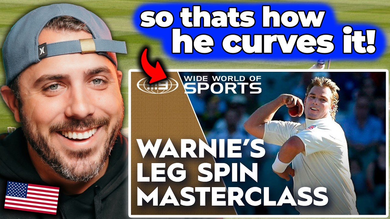 American Reacts to Shane Warne’s Leg Spin Masterclass – Mind Blown 😱