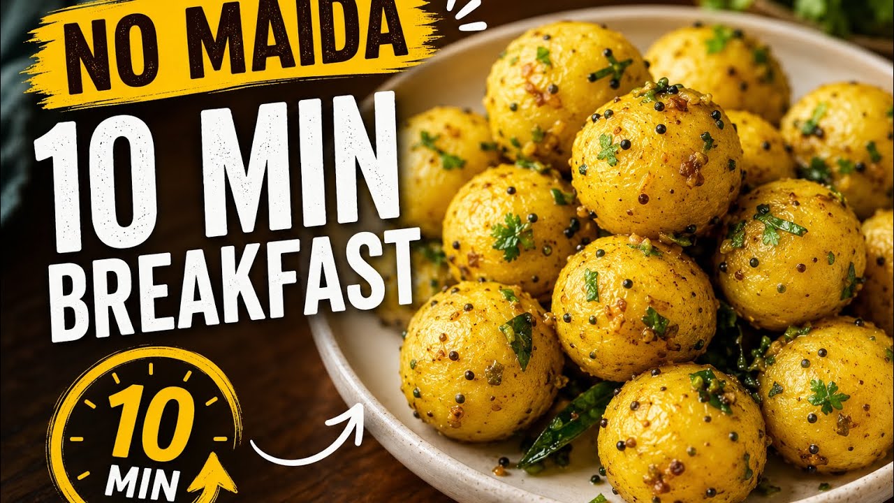 10 Min No Maida Breakfast | Quick Rice Flour Recipe for Busy Mornings