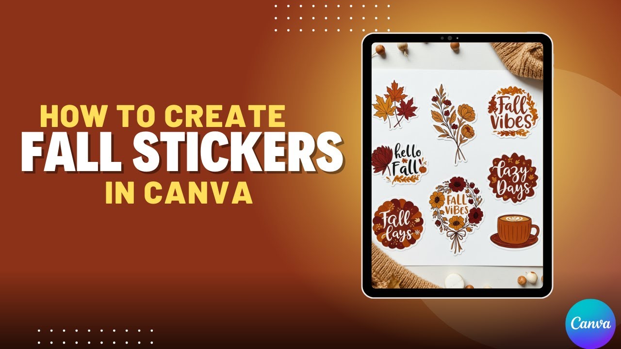 How to Make Printable Stickers - Fall Edition
