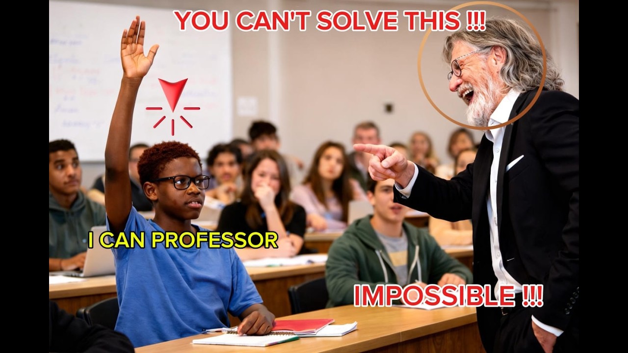 THE PROFESSOR LAUGHED… “NO ONE CAN SOLVE THIS”   BUT THE BOY SOLVED A 180 YEAR OLD  MATH PROBLEM