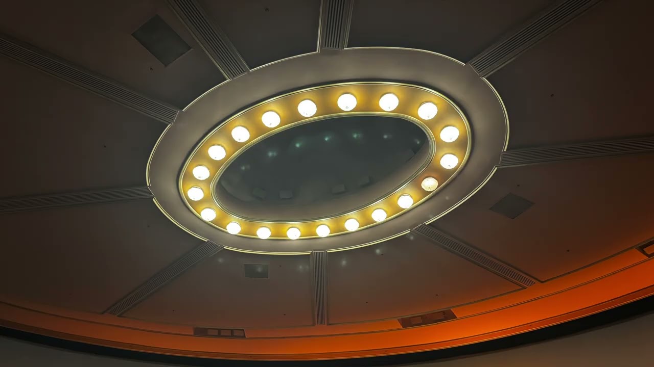 Golden - Huntrix but it is playing in a large empty room