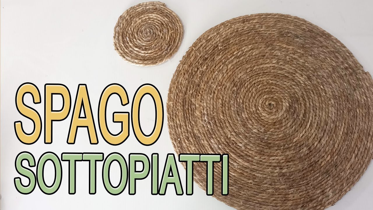 Lavoretti spago: sottopiatti e sottobicchieri - Arte Green