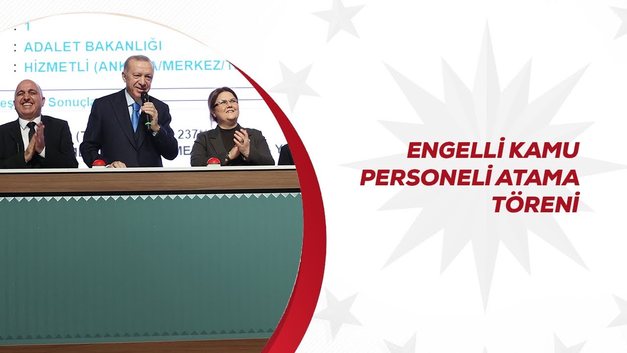 Engelli Kamu Personeli Atama Töreni
