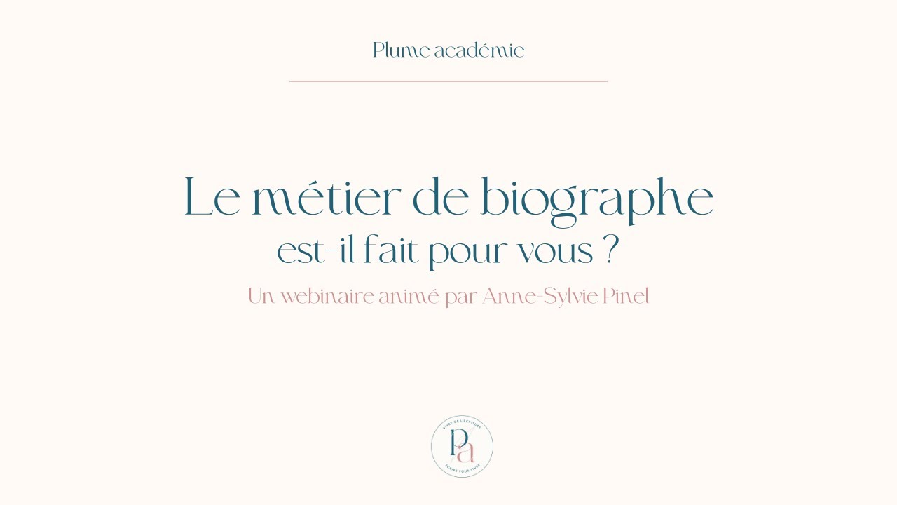 Le métier de biographe est il fait pour vous ?