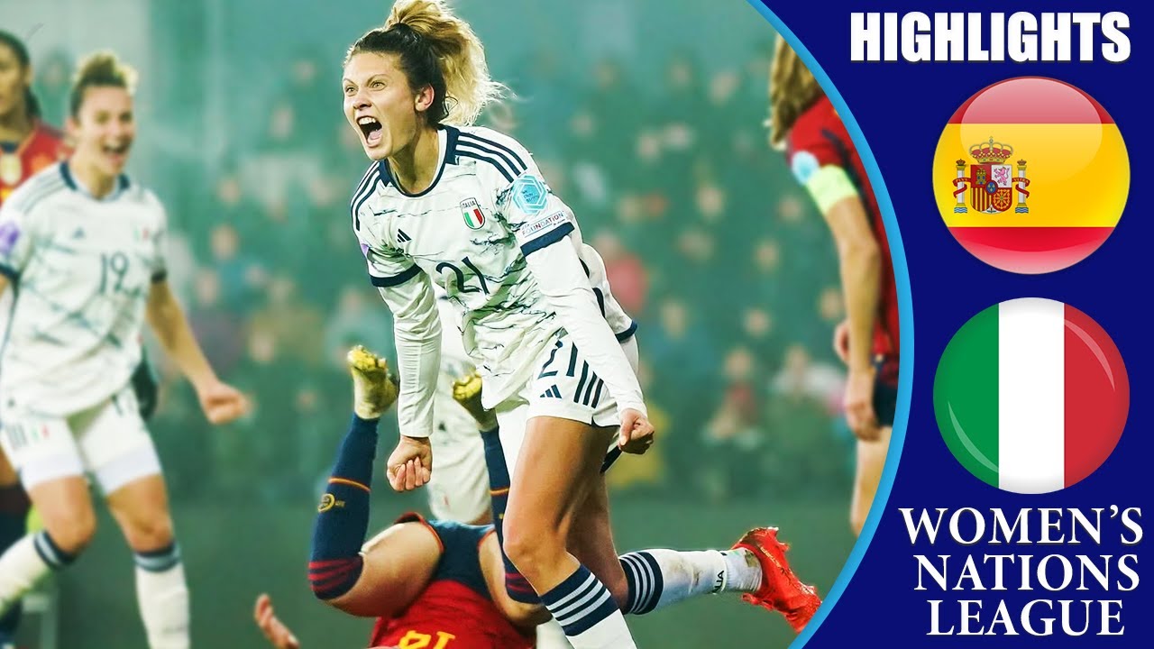 Spain vs Italy || HIGHLIGHTS || UEFA Women's Nations League 2023