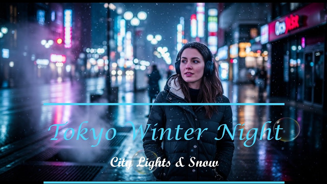 Tokyo Winter Night ❄️ Chill Lofi with English Lyrics｜Urban Snow Vibes