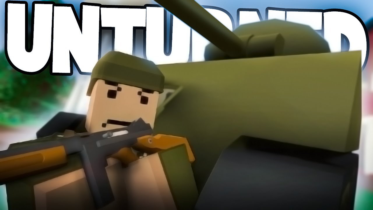 Unturned Modday: World War II Gunpack! 1v1's w/ Qaswasred