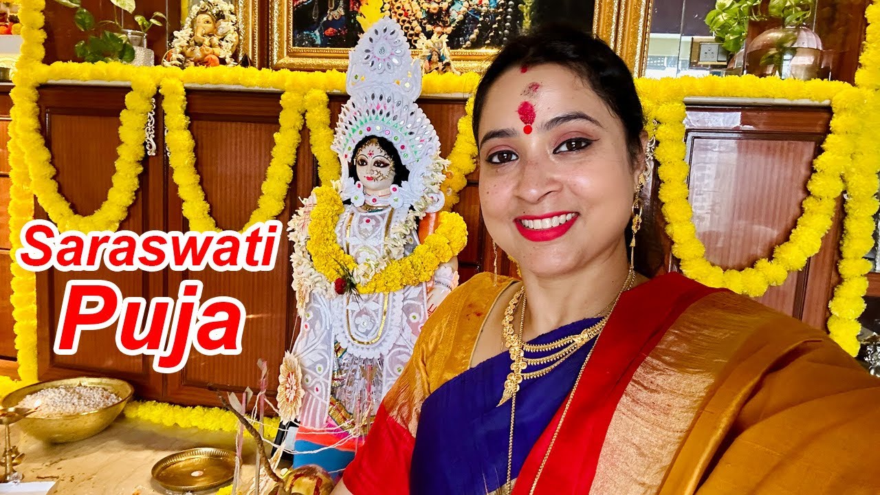 Amader Barir Saraswati Pujo🙏 || Saraswati Puja Vlog