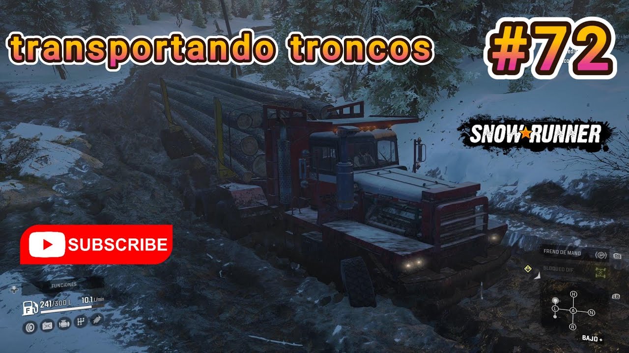 Snowrunner Temporada II - Capitulo #72 Transporte de troncos #snowrunner