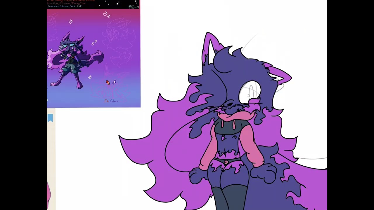 Femboy Outfit Indigo Speedpaint