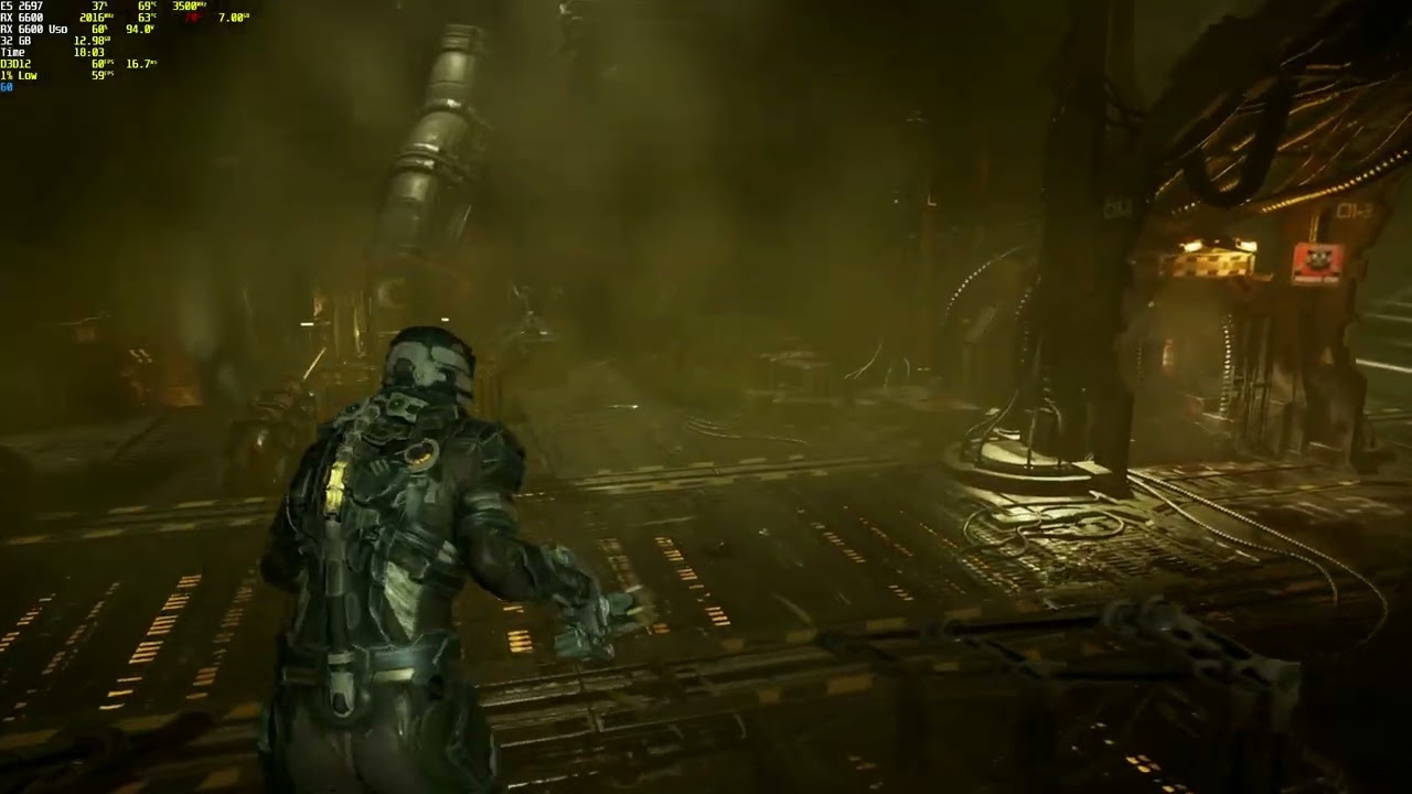 Dead Space Remake 2k em 8gb VRAM RX6600