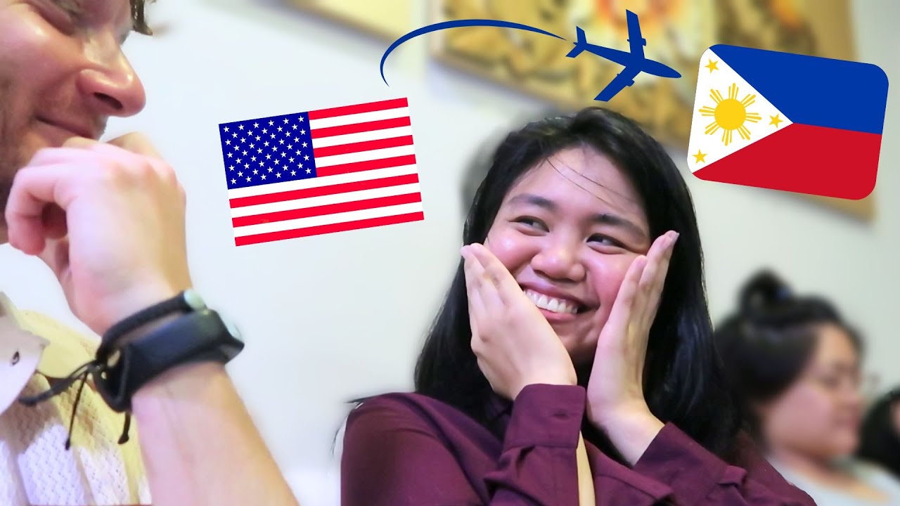 Surprising My Filipina Girlfriend after 1 year LDR! - flying to Manila, Philippines from USA