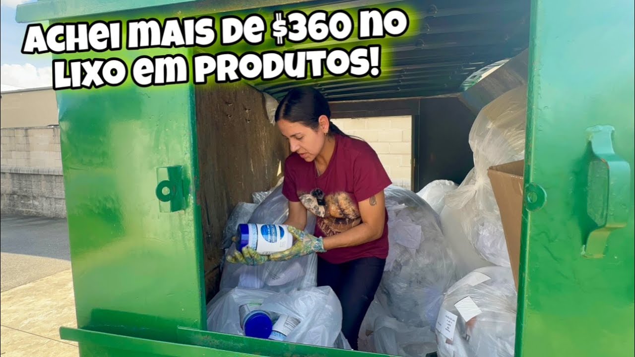 Achei mais de $360 dólares em produtos no lixo dos Estados Unidos!🇺🇸