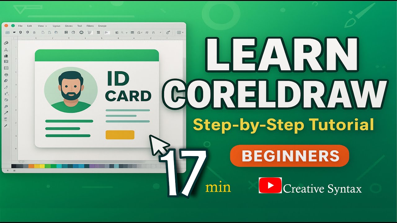 CorelDRAW Tutorial for Beginners 2025 | Step-by-Step Guide