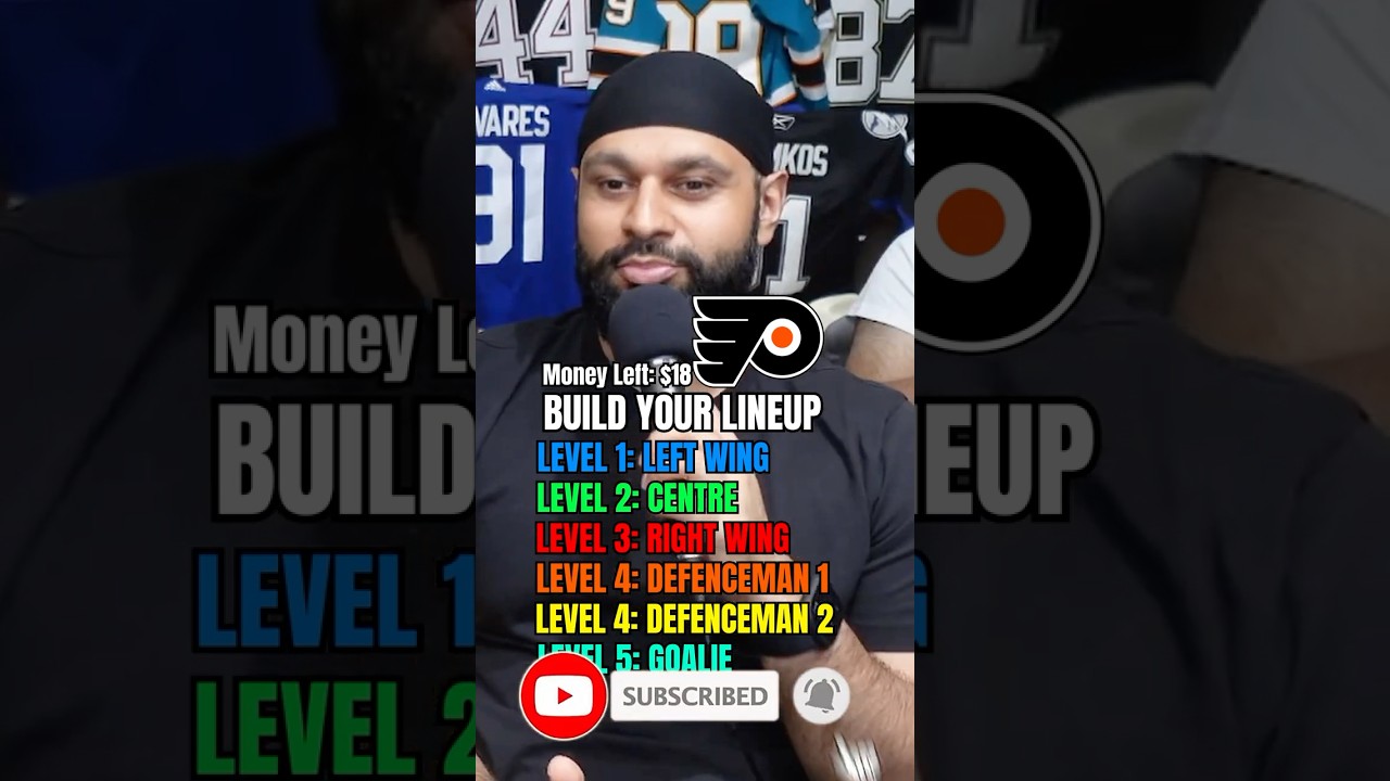 Build Your $18 Philadelphia Flyers Lineup! #flyers #nhl #hockey #icehockey #philadelphia