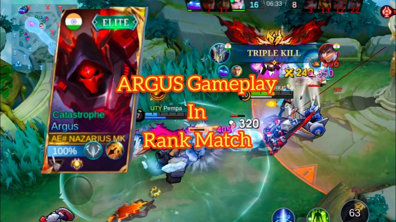 Argus catastrophe gameplay | Mobile Legend Bang 💥 | #argusgameplay #mobilelegends 