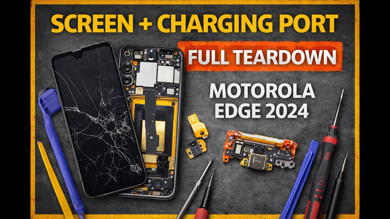 Motorola Edge 2024 (XT2405) Teardown, Screen & Charging Port Replacement
