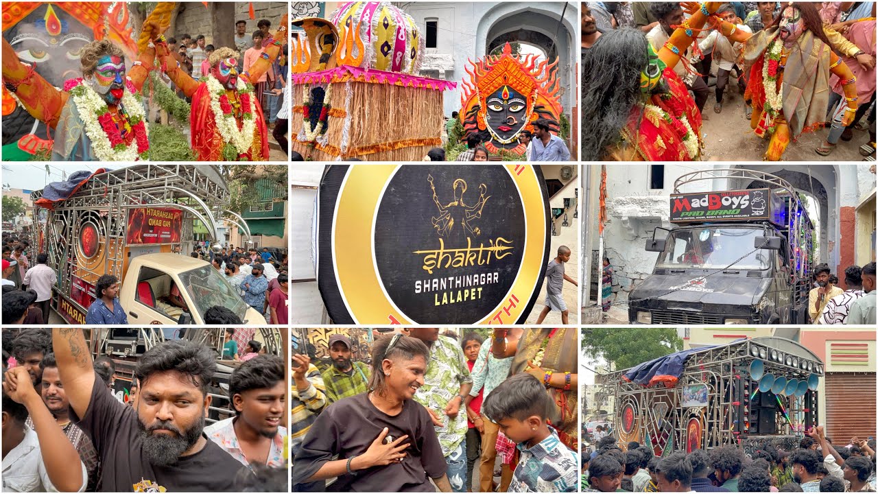 Lalapet Babloo Potharaju Thotella Procession Full Video 2025 Bonalu Dasarath Pad  Band