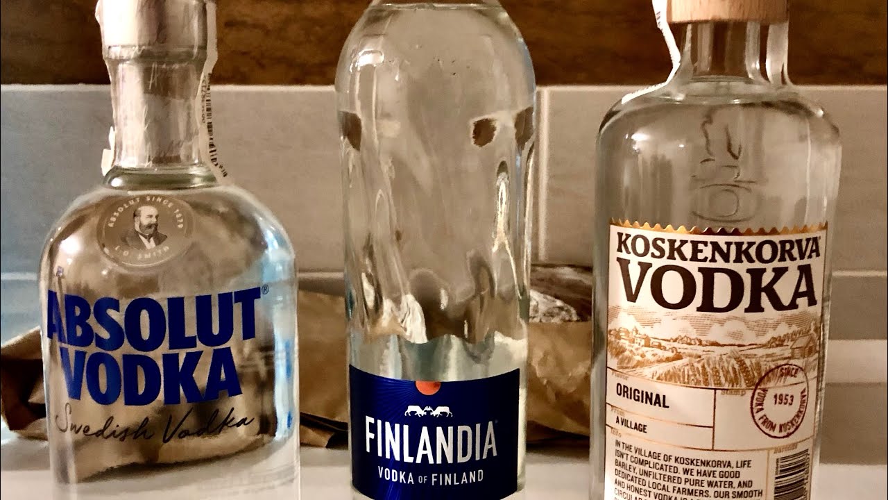Пробуем три водки (&laquo;Absolut&raquo;, &laquo;Finlandia&raquo;, &laquo;Koskenkorva&raquo;)