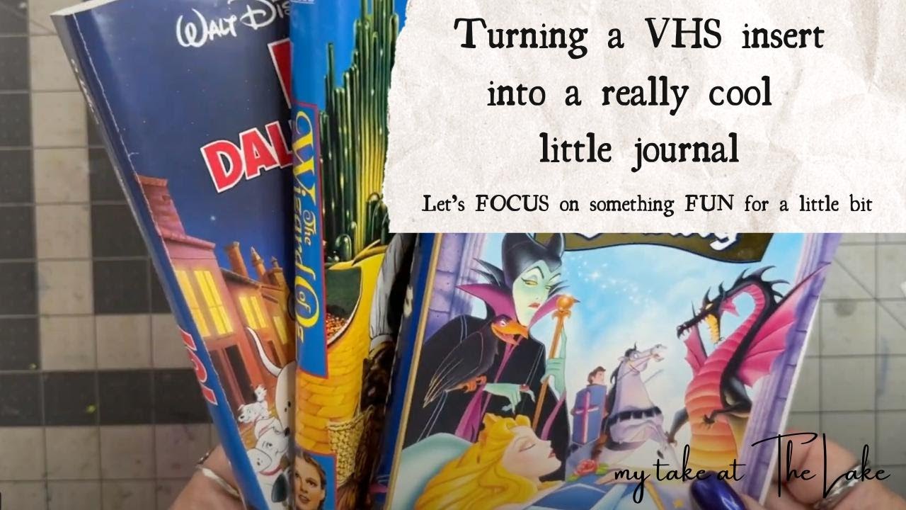 How to Turn a VHS Insert into a Journal #upcycle #junkjournal Turning junk into treasure