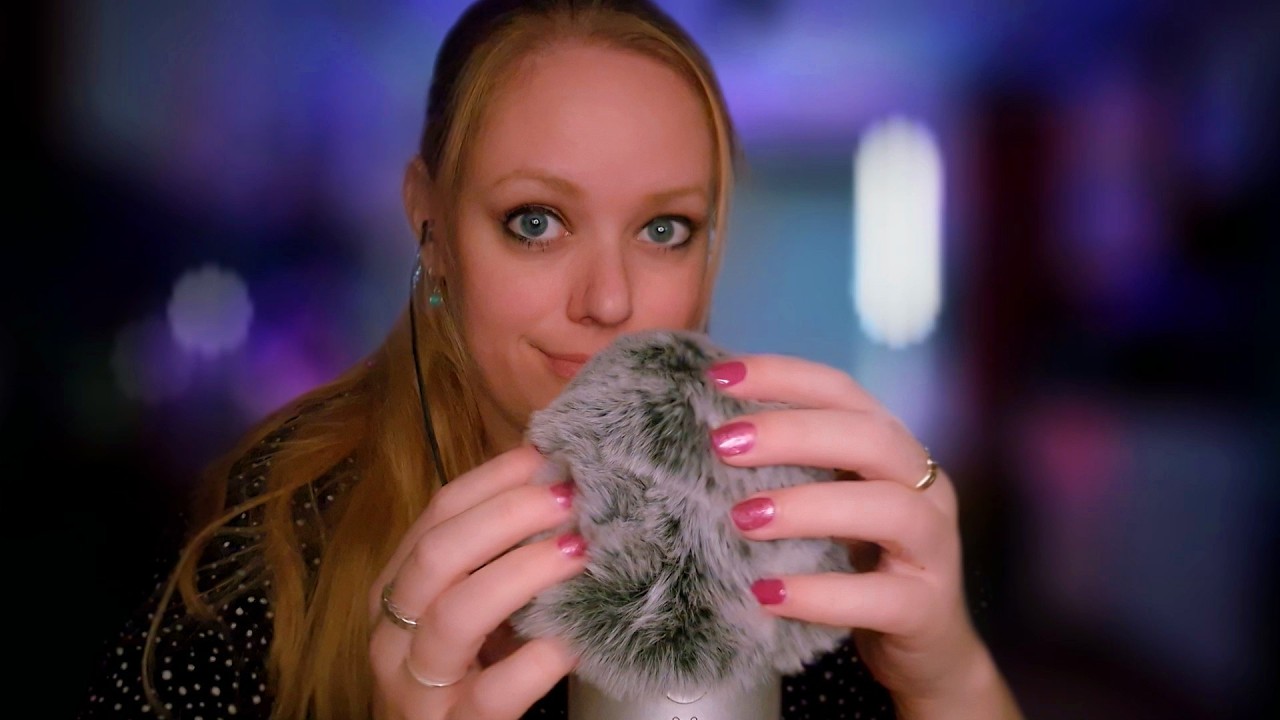 Cozy Mic Brushing ASMR With Gentle Rain  ✨ Tingles for Sleep Fluffy Mic 🌧