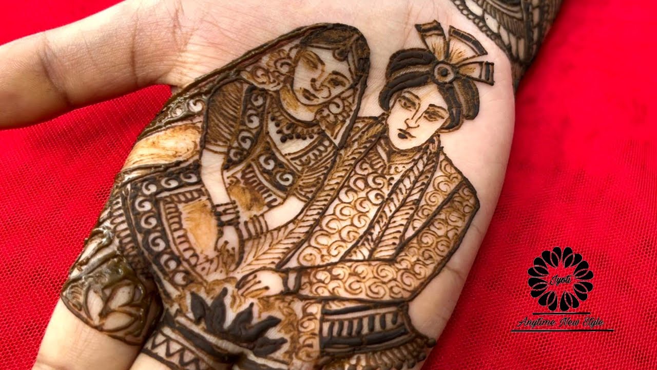 Dulha dulhan mehndi Design |letest Bridal Mehandi Design | wedding special |bride making using henna