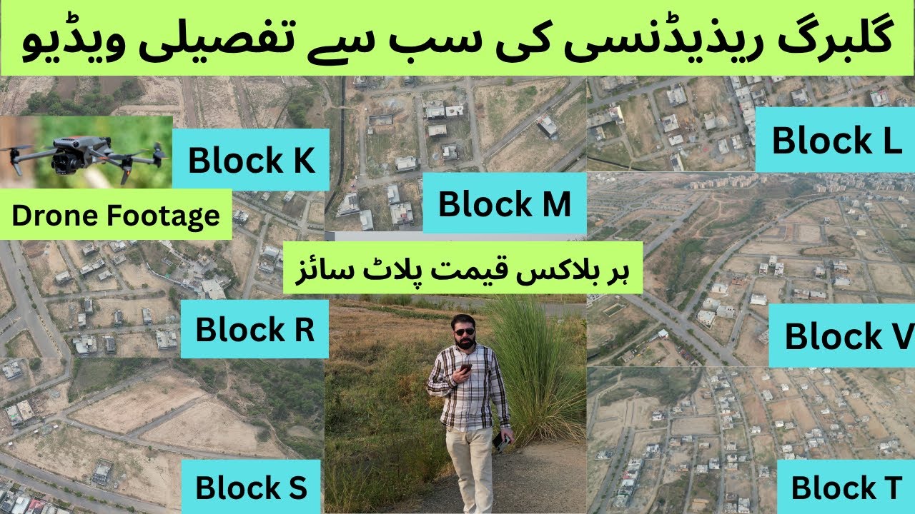 Gulberg Residencia Complete Details & Prices, Sizes of Each Blocks K,L,M,S,T,V,R Development Status