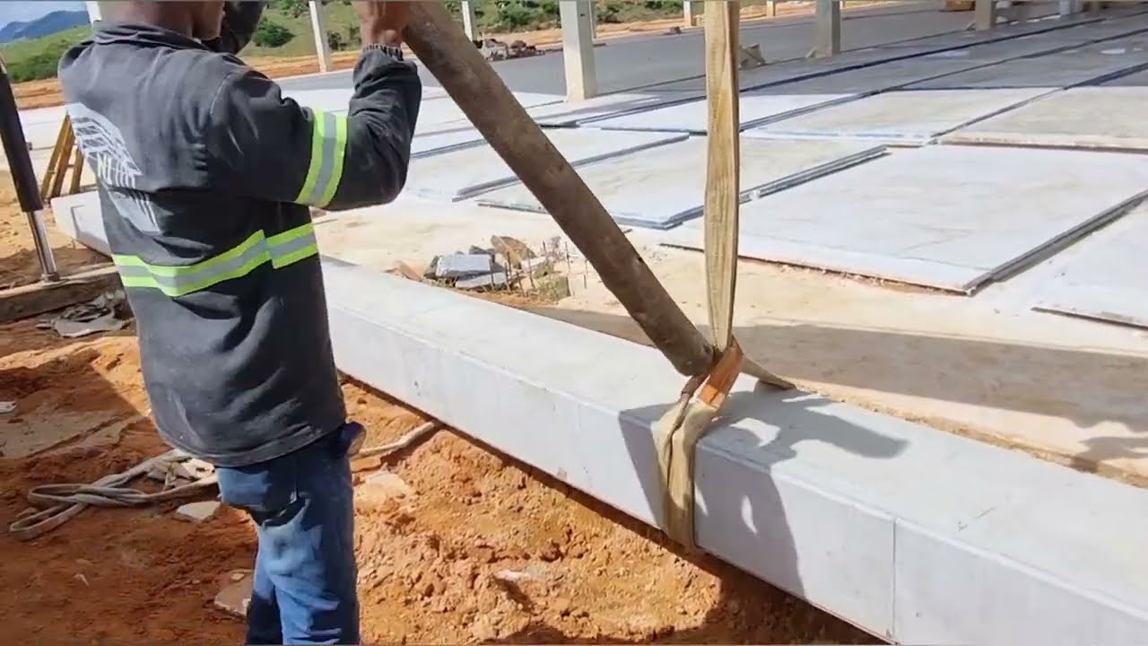 Aula de como colocar pilar pré moldado!