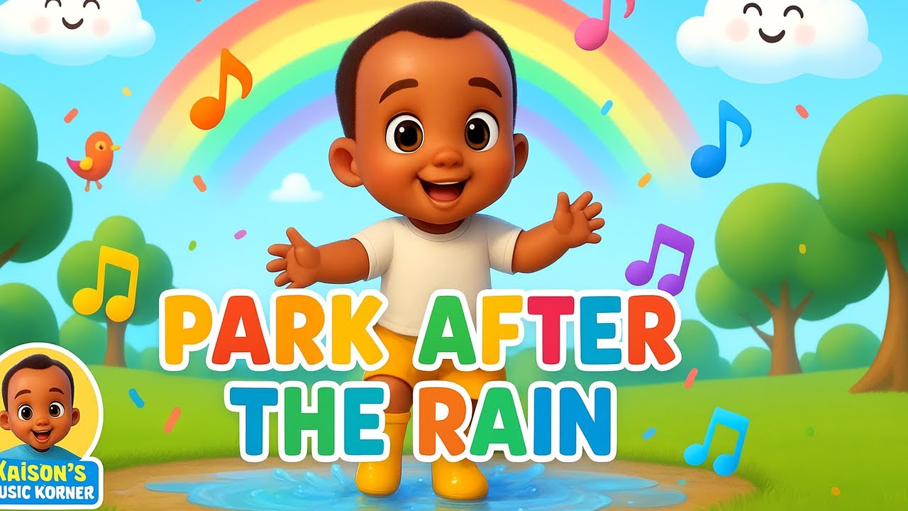 Park After the Rain 🌈 Fun Kids’ Song with Kaison Sing Along Music Video